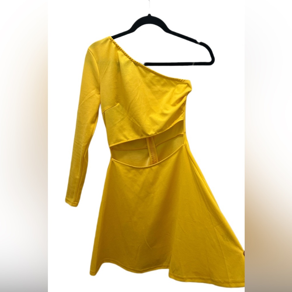 One Shoulder Cut Out Dress